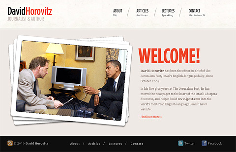 Site of David Horovitz