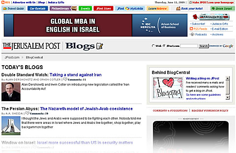 JPost.com Blogs